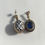 Thumbnail: Sapphire and cz's vintage earrings sterling silver