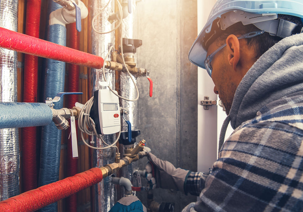 HVAC technician working