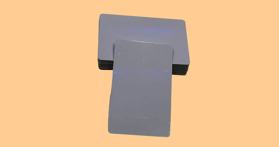 Thumbnail: PVC Plain Silver ID Card