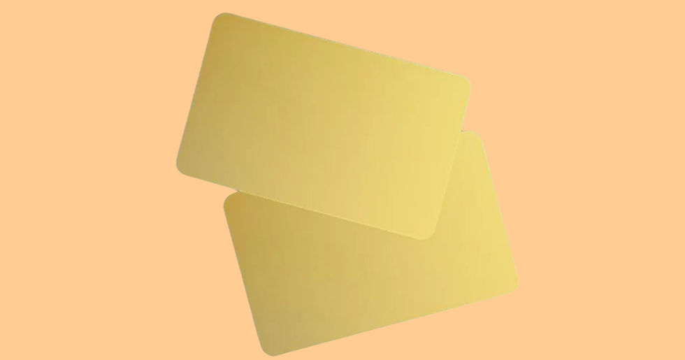 Thumbnail: PVC Plain Golden ID Card