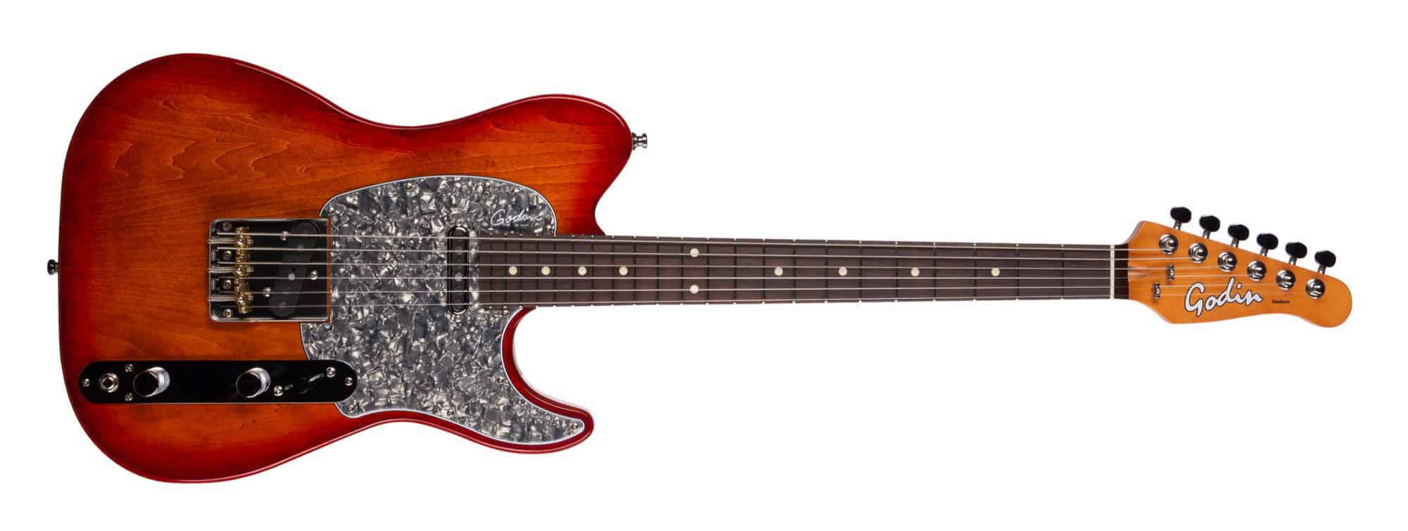 front Godin Stadium Pro Electric Guitar Burst