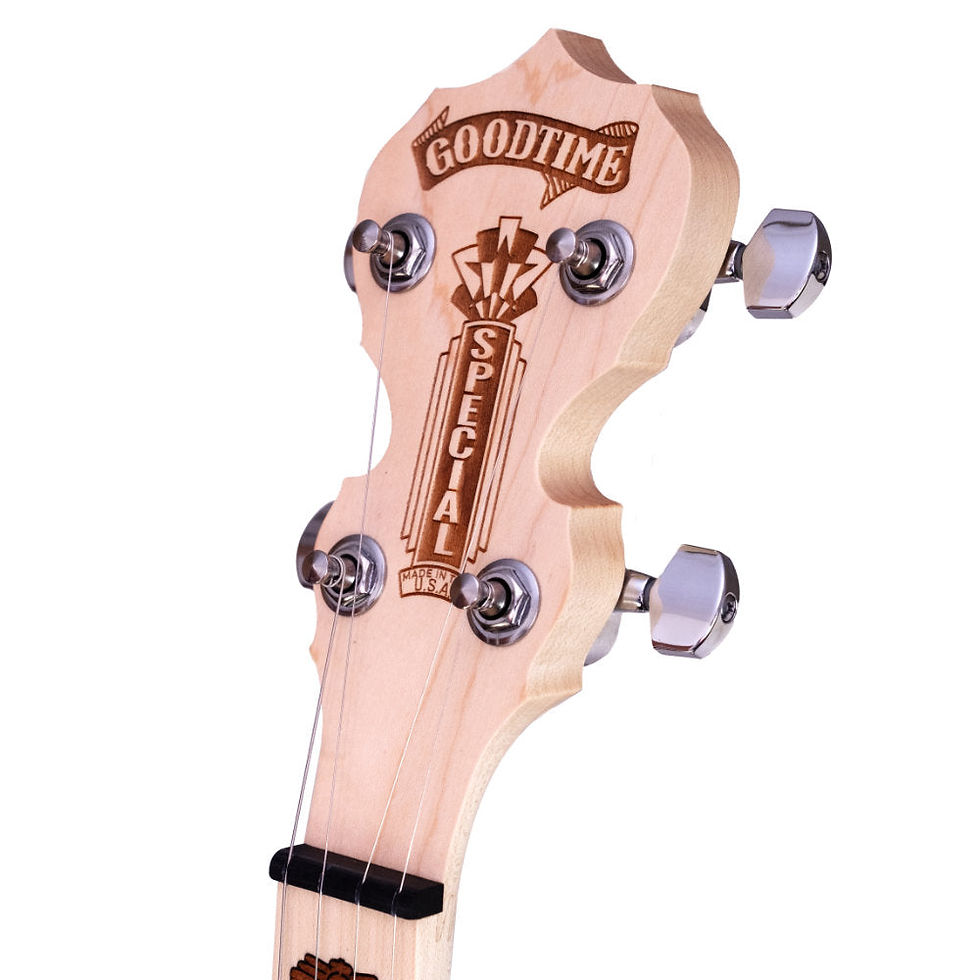Thumbnail: headstock Deering Goodtime Special Deco 5-String Banjo