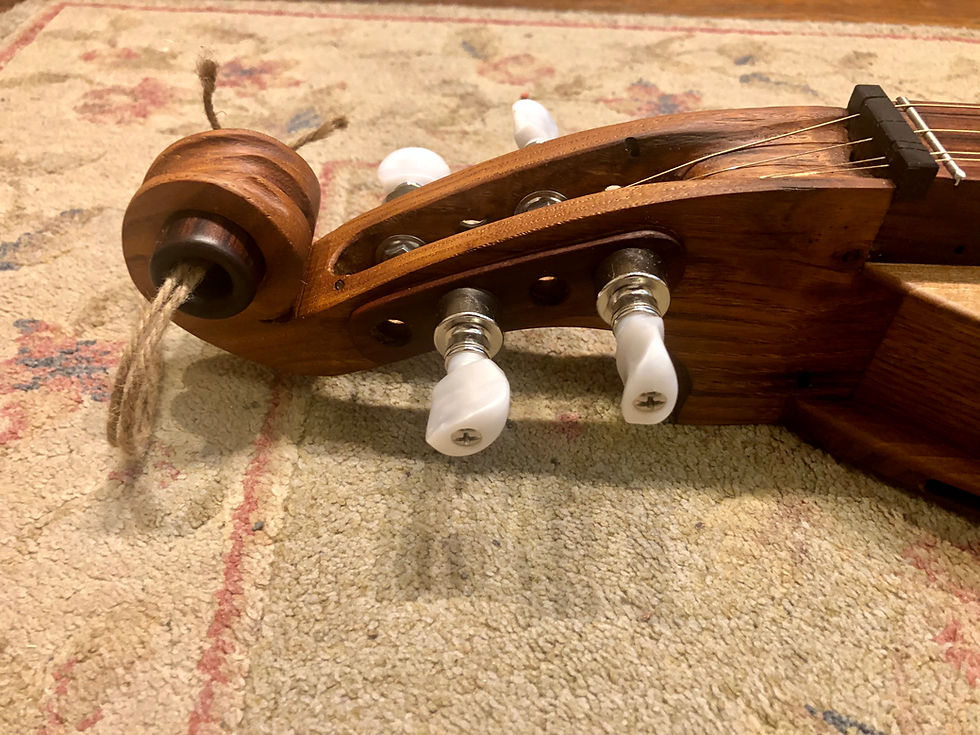 Thumbnail: headstock scroll Gerald Heinrich Dulcimer #30-E