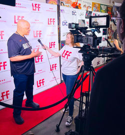 Hosting Red Carpet Interviews- Light Reel Film Festival