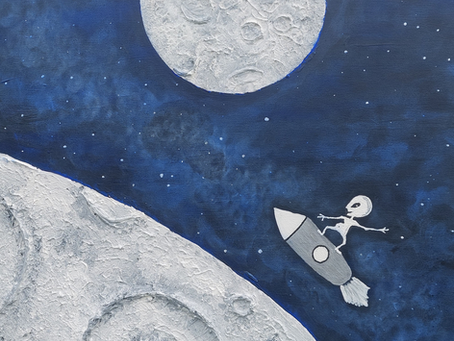 Enjoy the Flight - Cosmic Surfer – Finding Balance on a Rocket Ride"