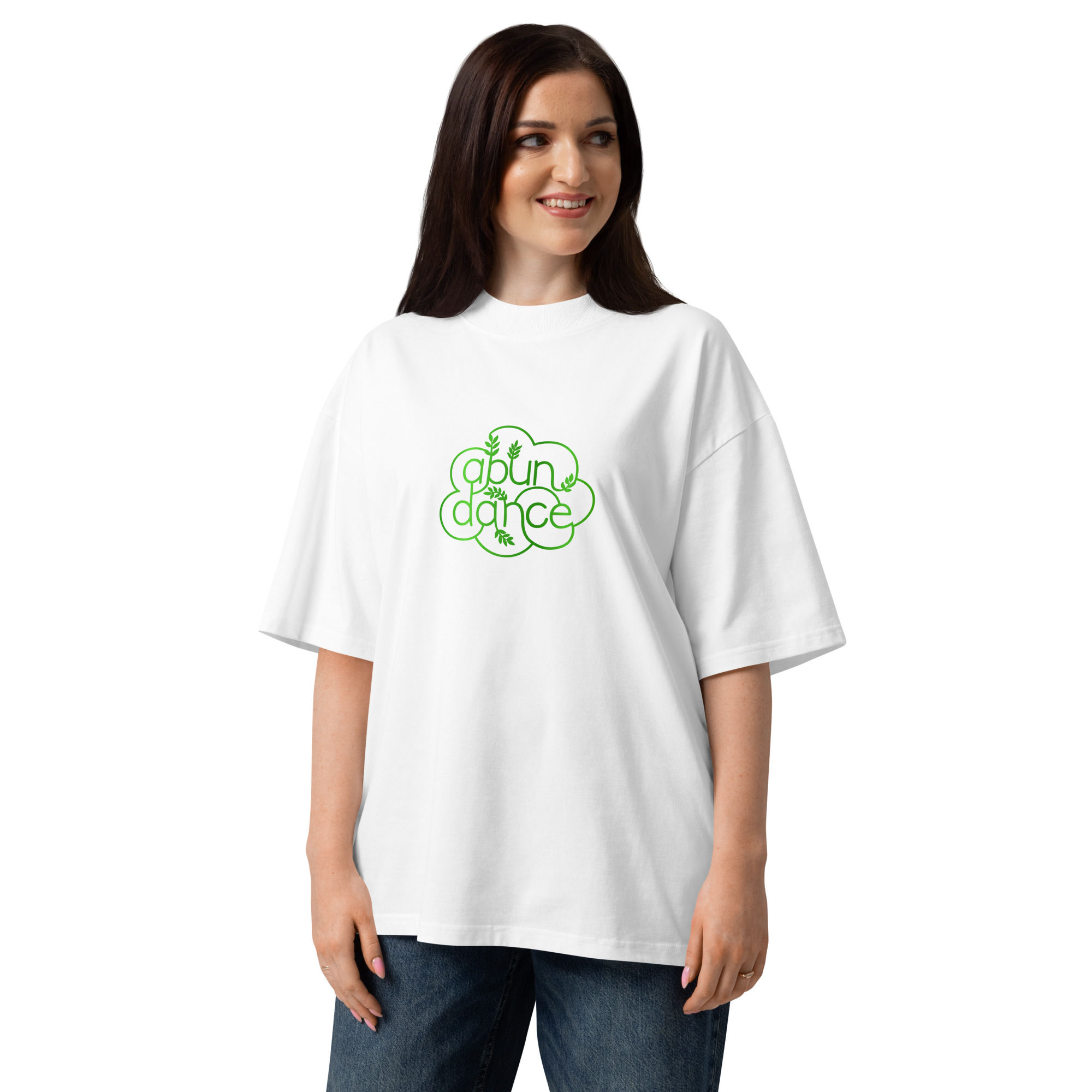 Abundance "Cloud" Unisex organic oversized high neck t-shirt