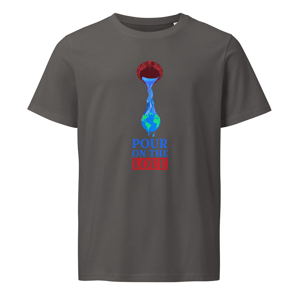 Thumbnail: Pour on the Love: Unisex organic mid-light t-shirt