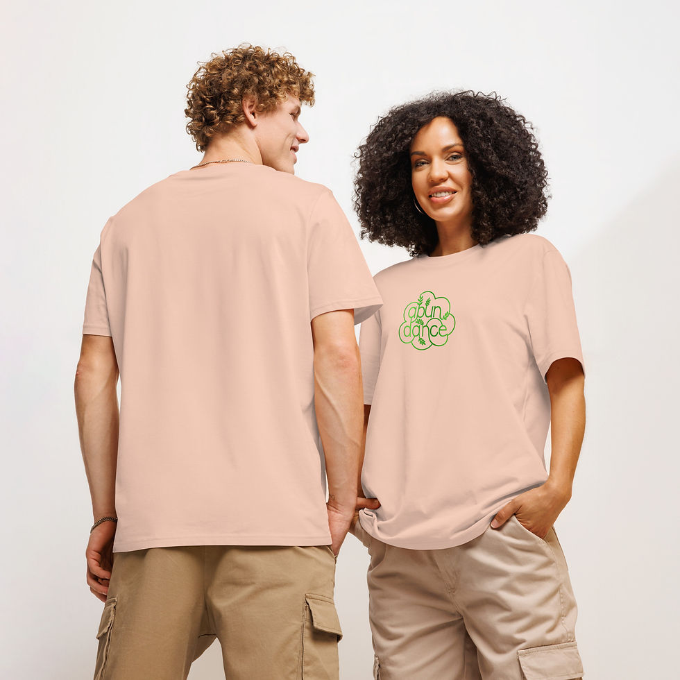 Thumbnail: Abundance "Cloud" Unisex organic ribbed neck t-shirt