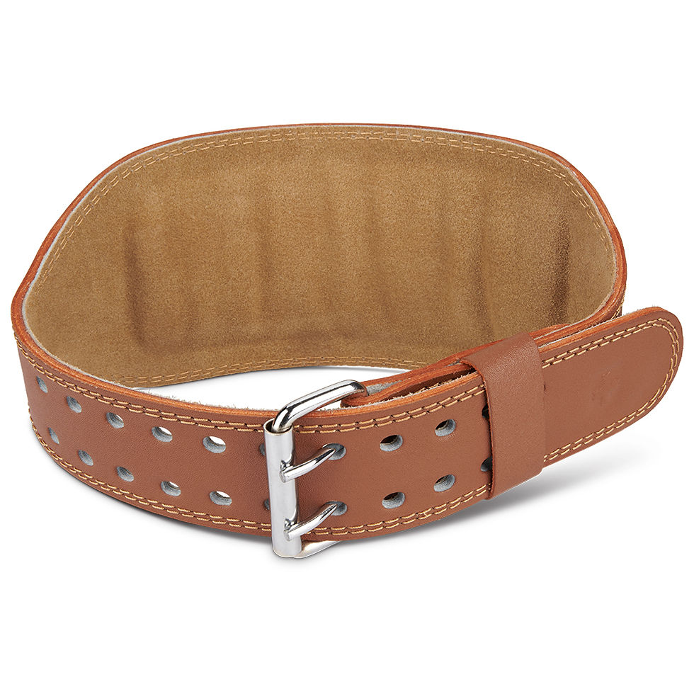 Thumbnail: Harbinger | 6" Padded Leather Belt - Brown