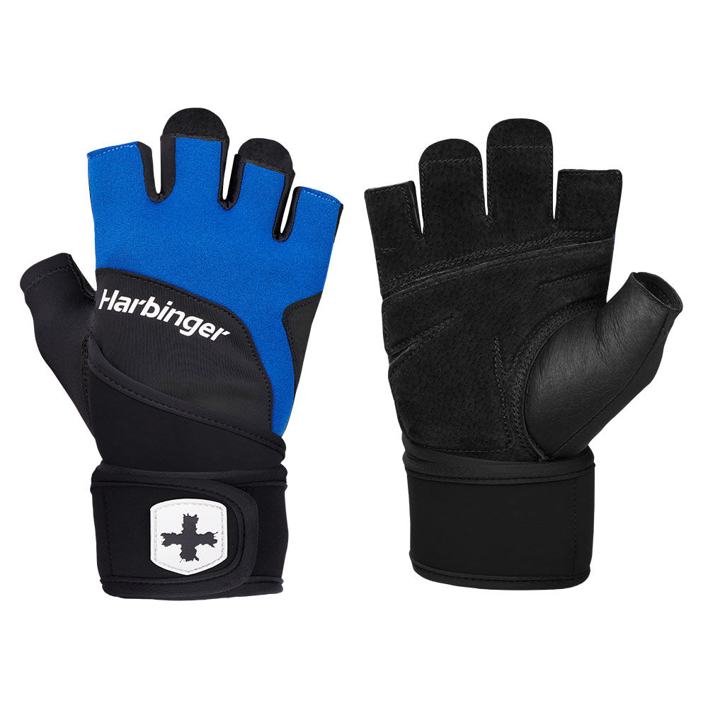 Harbinger | Unisex Training Grip Wristwrap 2.0 - Black/Blue