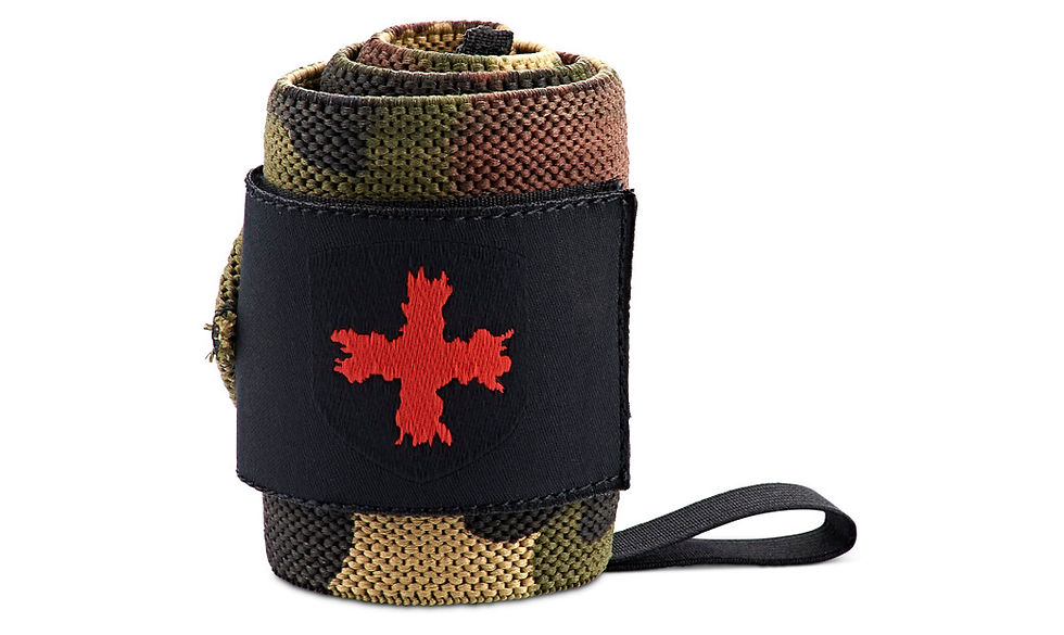 Harbinger |  Red Line Thumb Loop Wrist Wraps - Camo