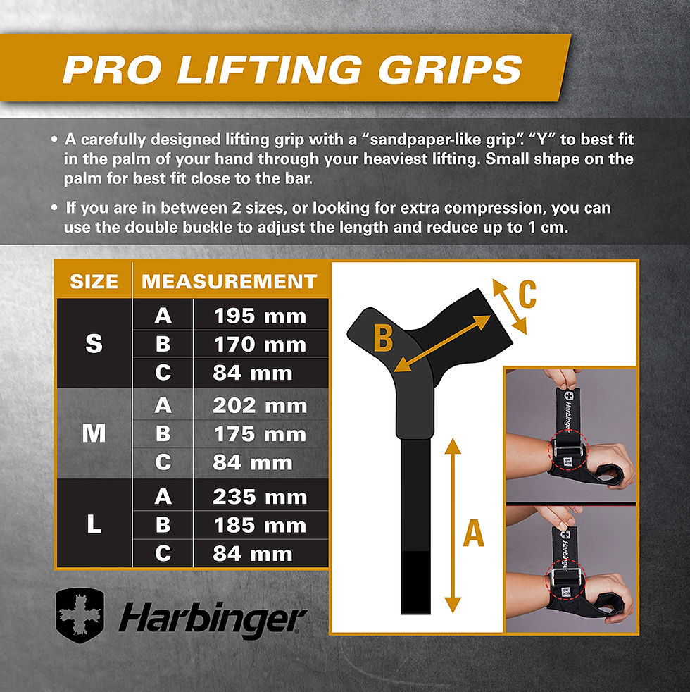 Thumbnail: Harbinger | Pro Lifting Grips - Greyscale