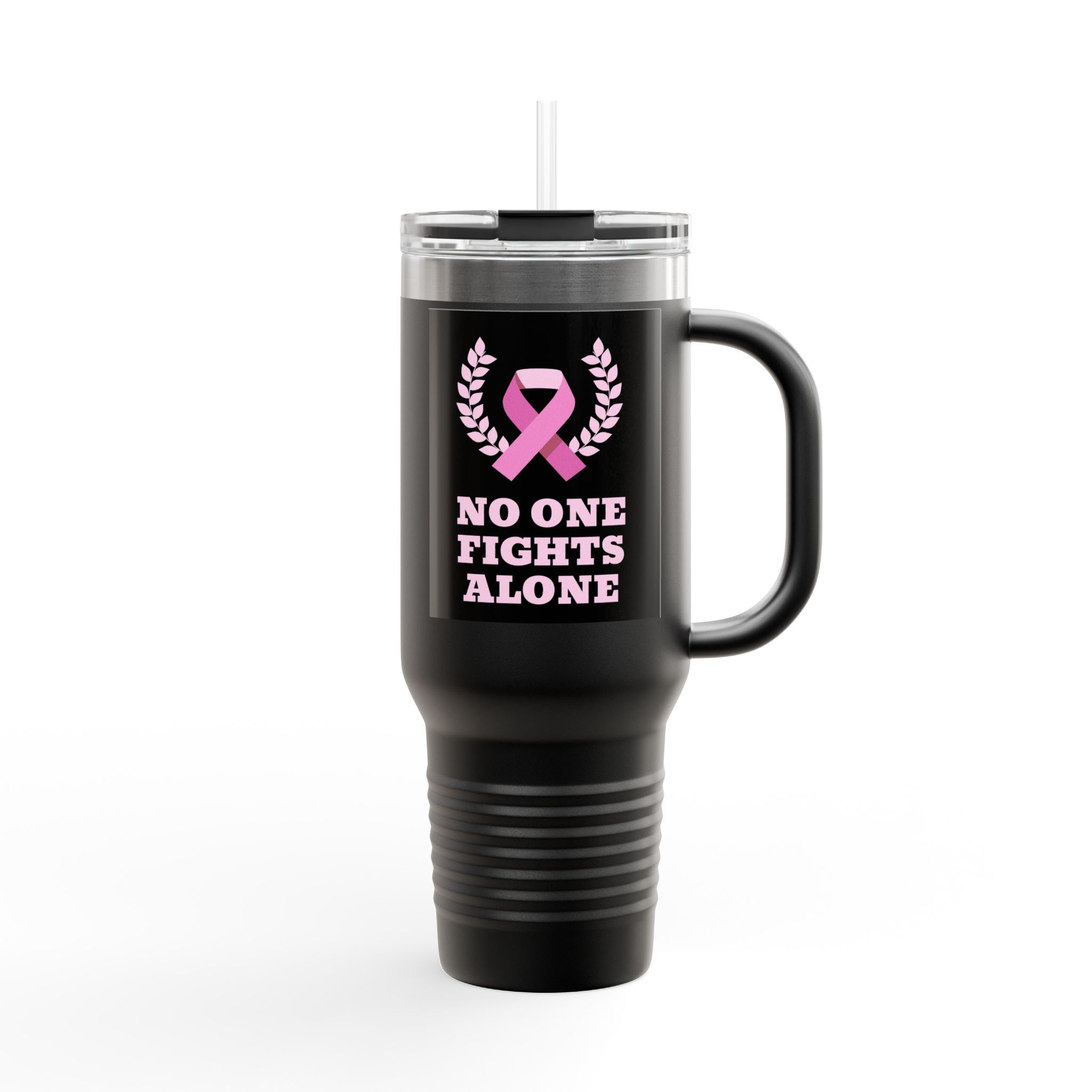 Empowering Insulated Mug Motivational Breast Cancer Awareness Gift 40oz Tumbler