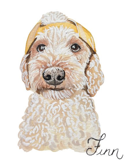 One Pet 11x14 Custom Watercolor Portrait