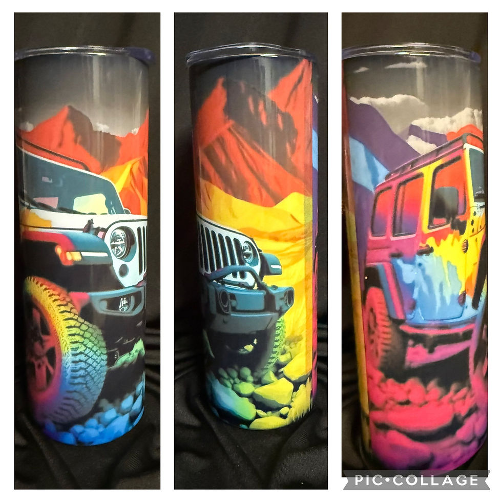 Thumbnail: 20oz Sublimation Jeep tumblers