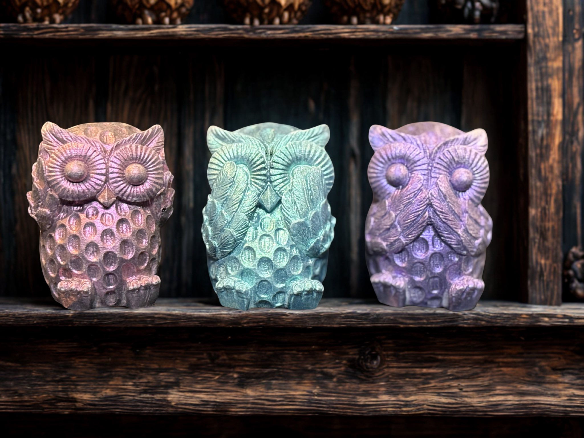 Epoxy Resin owl set