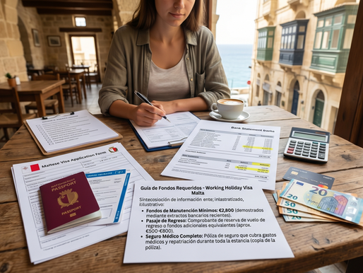 Working Holiday Visa Malta Funds Requirements Solvency