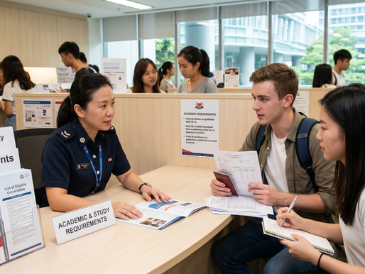 estudios working holiday visa Singapur educación requisitos