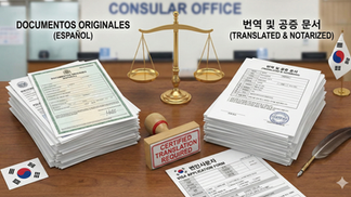 documentos traducidos para la WHV de Corea del Sur