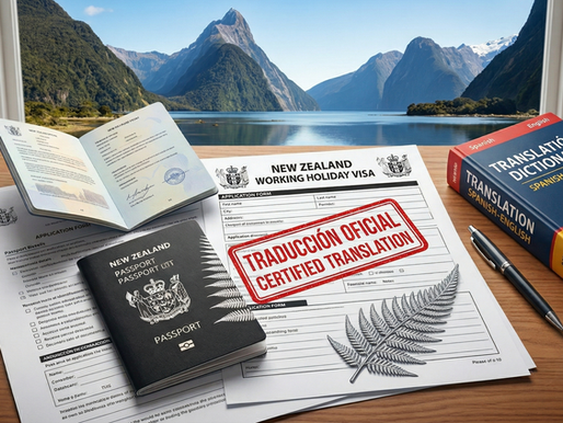 Translation Documents New Zealand Working Holiday Visa Requirements