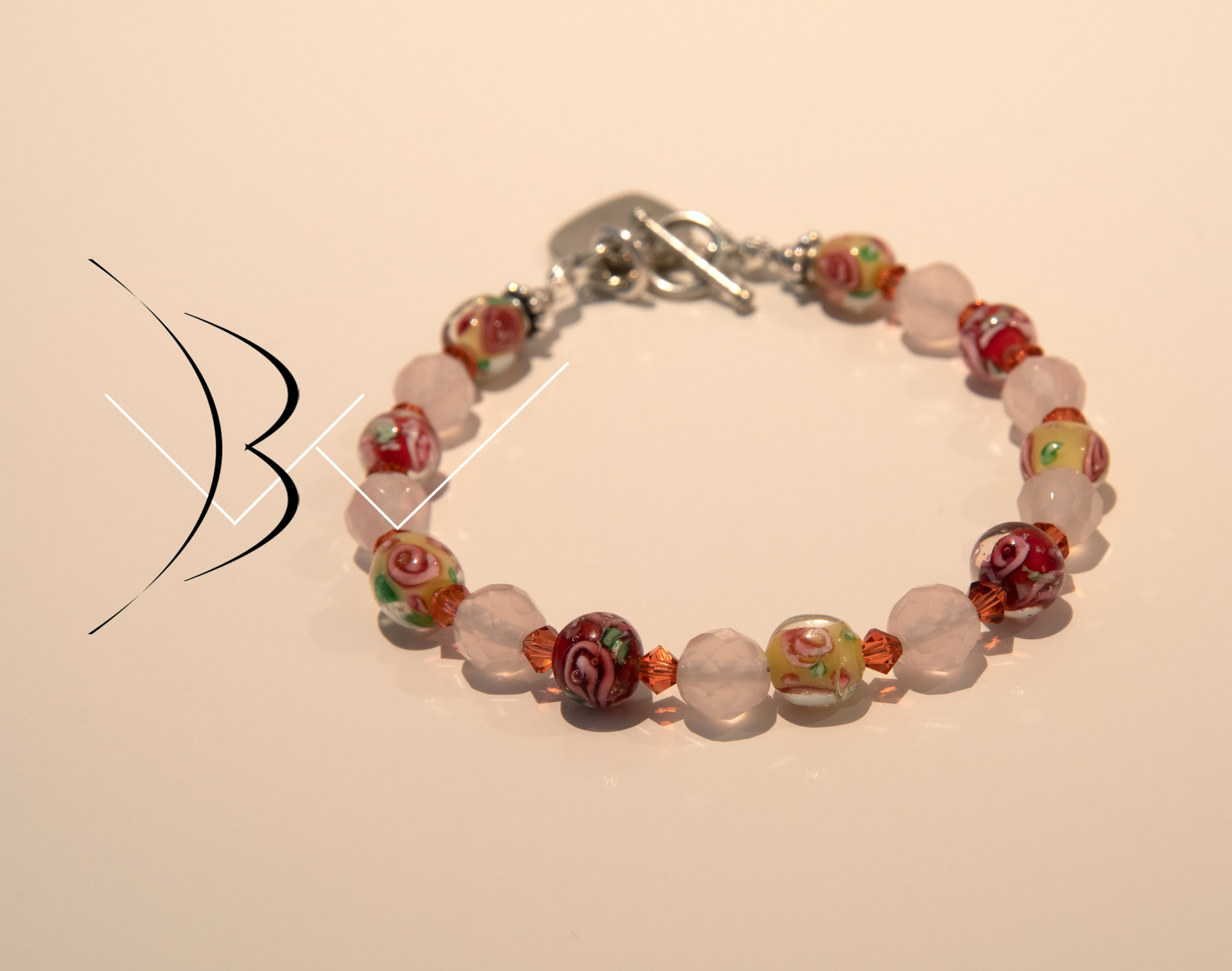 Murano Glass & Pink Swarovski