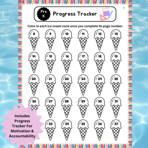 Thumbnail: PreK Math – Summer Review Packet