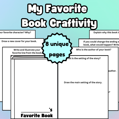 Thumbnail: My Favorite Book – Read Across America Craft