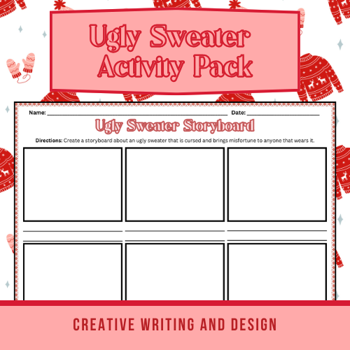 Thumbnail: Ugly Sweater Character Analysis & Creative Writing – Holiday Activity Pack