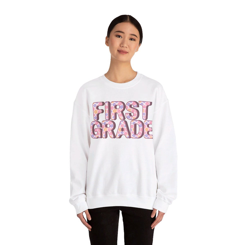Thumbnail: First Grade Crewneck Sweatshirt