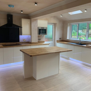 Single Story Extension with Kitchen Installation at Westbury Park, Clayton, Newcastle-Under-Lyme