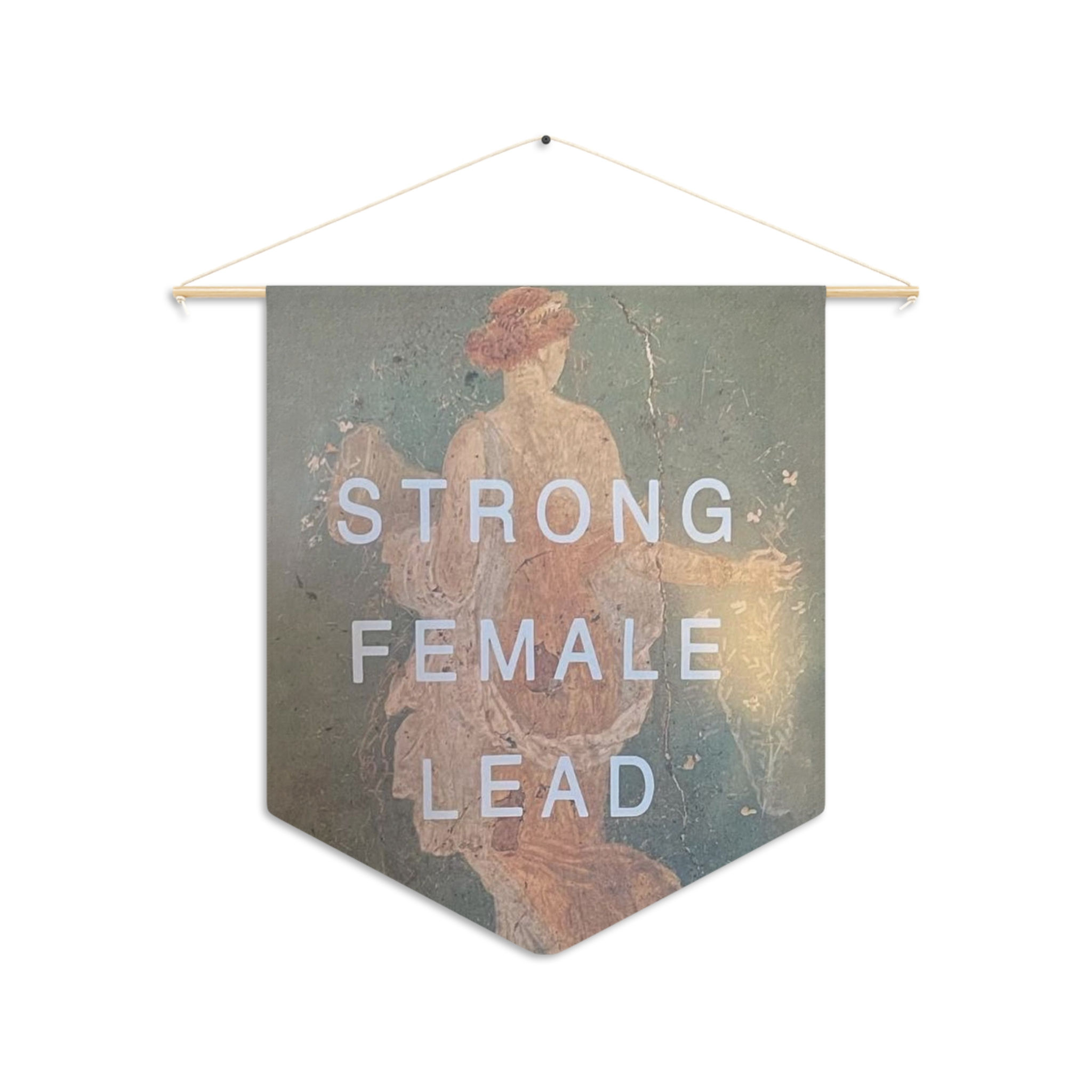 Strong Female Lead Female Power Statement Art Pennant Wall Hanging