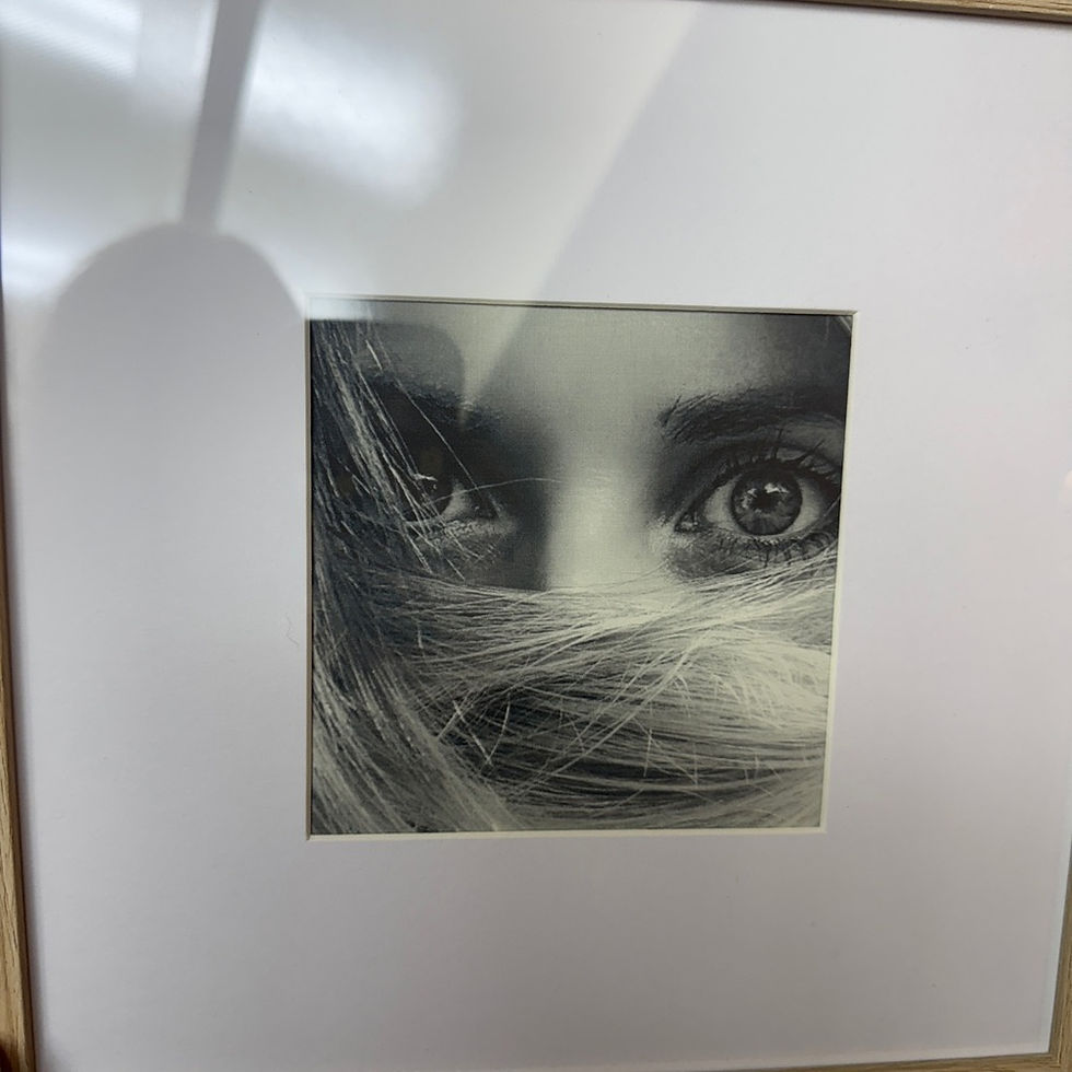 Thumbnail: Framed Art Print Natural Wood Frame 11x11” Original Photograph Portrait Eyes