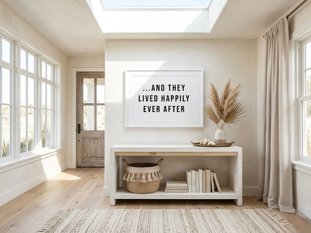 Happily Ever After Couple New Home Bridal Wedding Gift High Res Digital Download