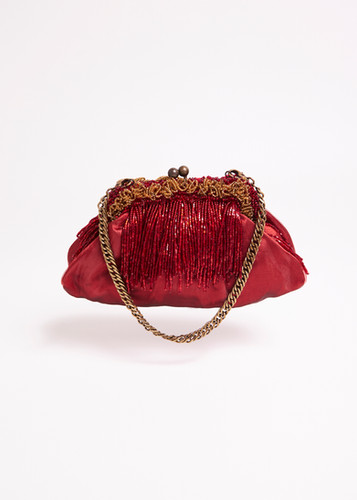 Bolsa Carmin Min Kiss Lock | Chris Beçak