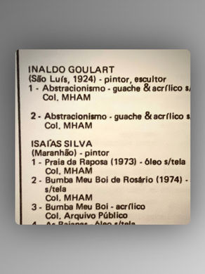 Inaldo Goulart
Exposições de Pintura
Belo Horizonte