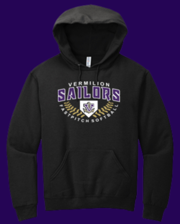 Thumbnail: SOFTBALL LACES FLEECE CREW OR HOODIE