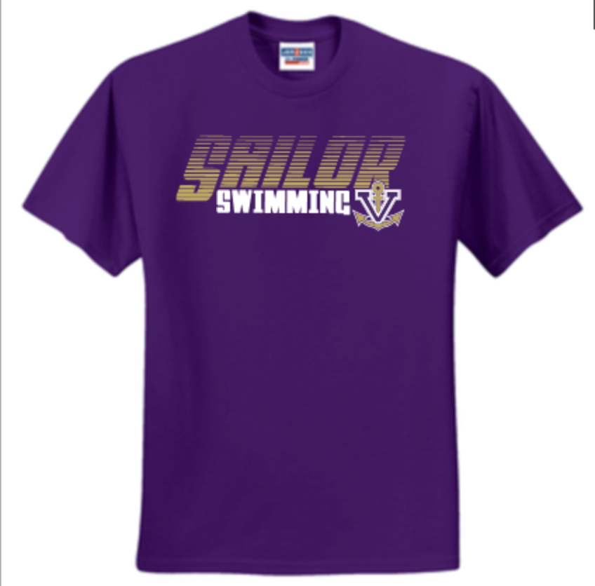 Thumbnail: VHS Swim Short Sleeve Basic Unisex or Youth Sailor T-Shirt