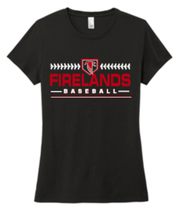 Thumbnail: Ladies Firelands Home Plate Premium Unisex Tri Blend T Shirt