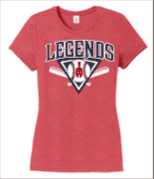 Thumbnail: Legends Ladies Crewneck Tri Blend T Shirt