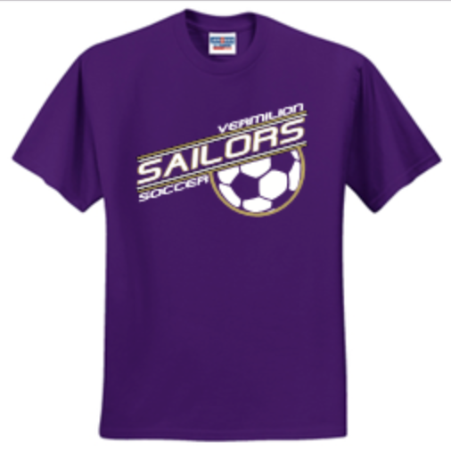 Thumbnail: Soccer Short or Long Sleeve Basic Unisex or Youth Sailor T-Shi