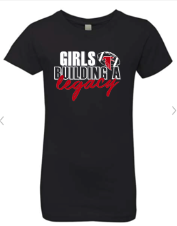 Girls Fit Flag Football  Tri Blend T Shirt