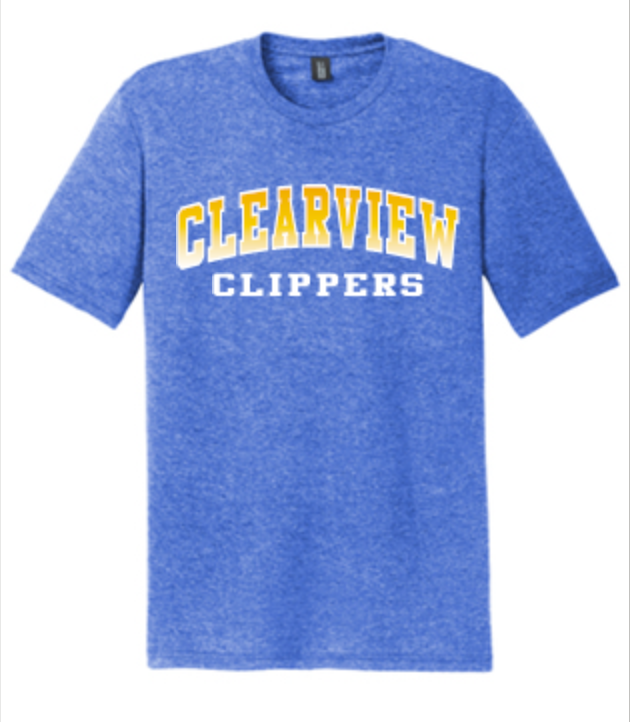 Thumbnail: Clearview Royal Heather Premium Unisex Tri Blend T Shirt