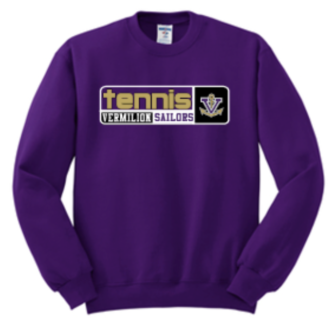 Thumbnail: Tennis Bar Basic Fleece Crew or Hoodie  Unisex or Youth Sailor