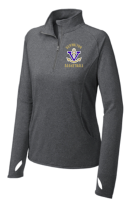 Thumbnail: Ladies Basketball Midweight Stretch 1/4 zip
