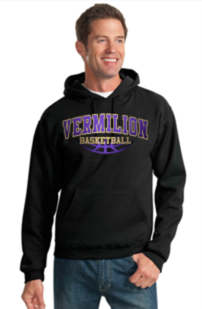 Thumbnail: Black Unisex Basketball BASIC Hoodie