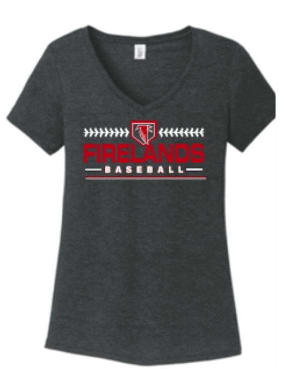 Thumbnail: Ladies Firelands Home Plate Premium Unisex Tri Blend T Shirt