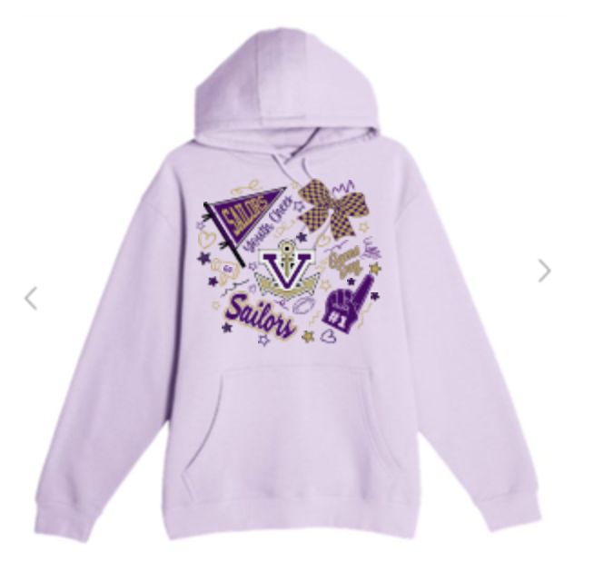 Premium Cheer Doodle Fleece Hoodie Unisex or Youth Sailo