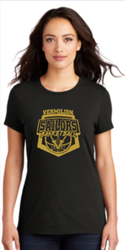 Thumbnail: 2022 Ladies Crewneck Basketball  Tri Blend T Shirt