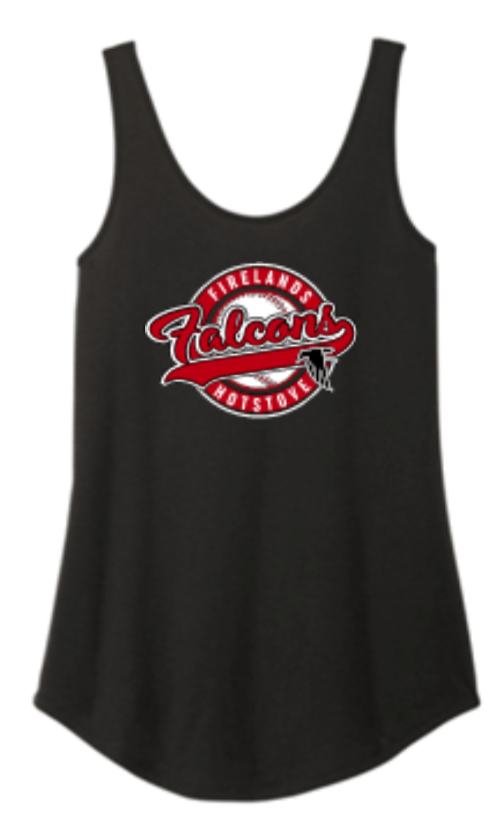 Ladies Full Circle Firelands Baseball Scoop Tank