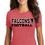 Thumbnail: Full Color Firelands Football Premium Tri Blend Ladies V-Neck or Crew T